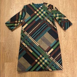 Girls Chic Geometric Pattern Dress